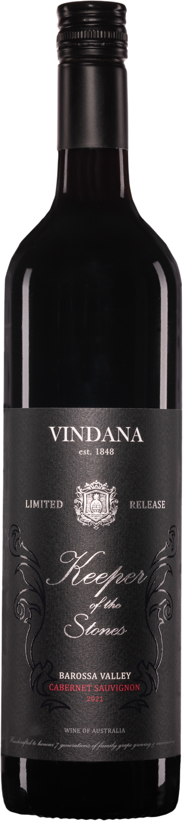 Vindana Wines Keeper of the Stones Cabernet Sauvignon 2021 Barossa Valley